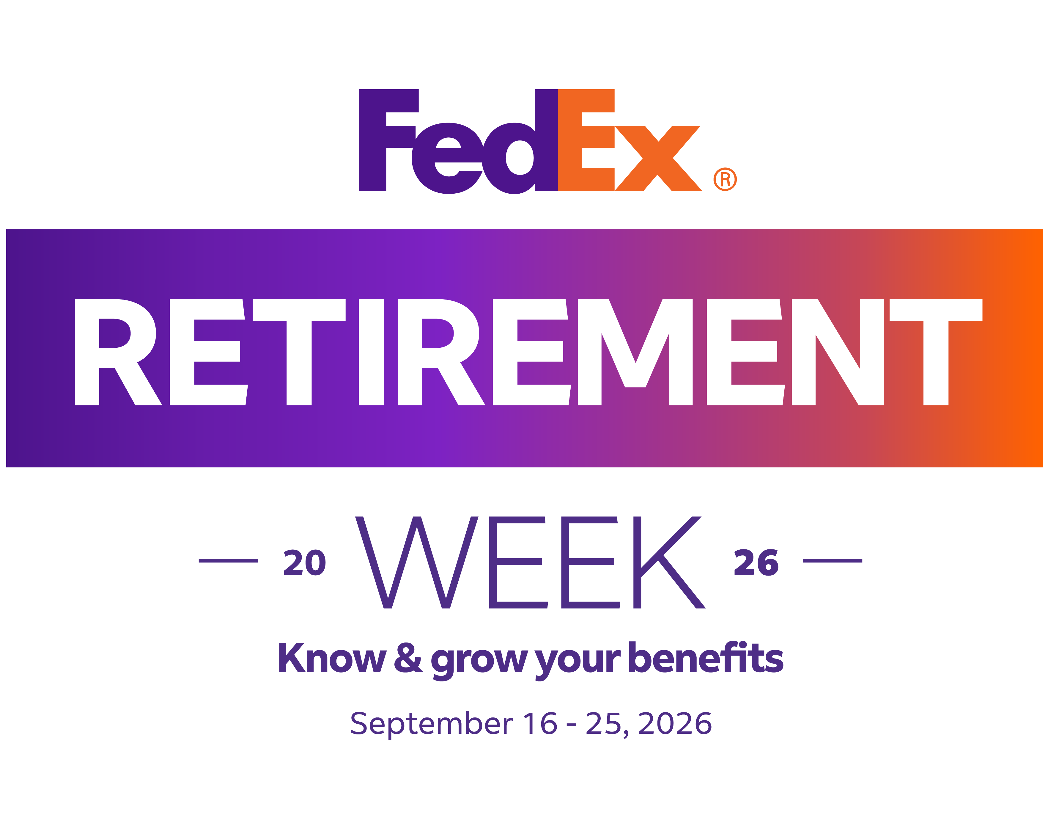 Retirement Week 2026 - Know & Grow Your Benefits
